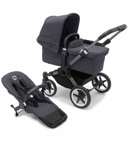 Bugaboo Donkey 5 Mono Complete Single-to-Double Stroller - Graphite / Stormy Blue / Stormy Blue - 100000048