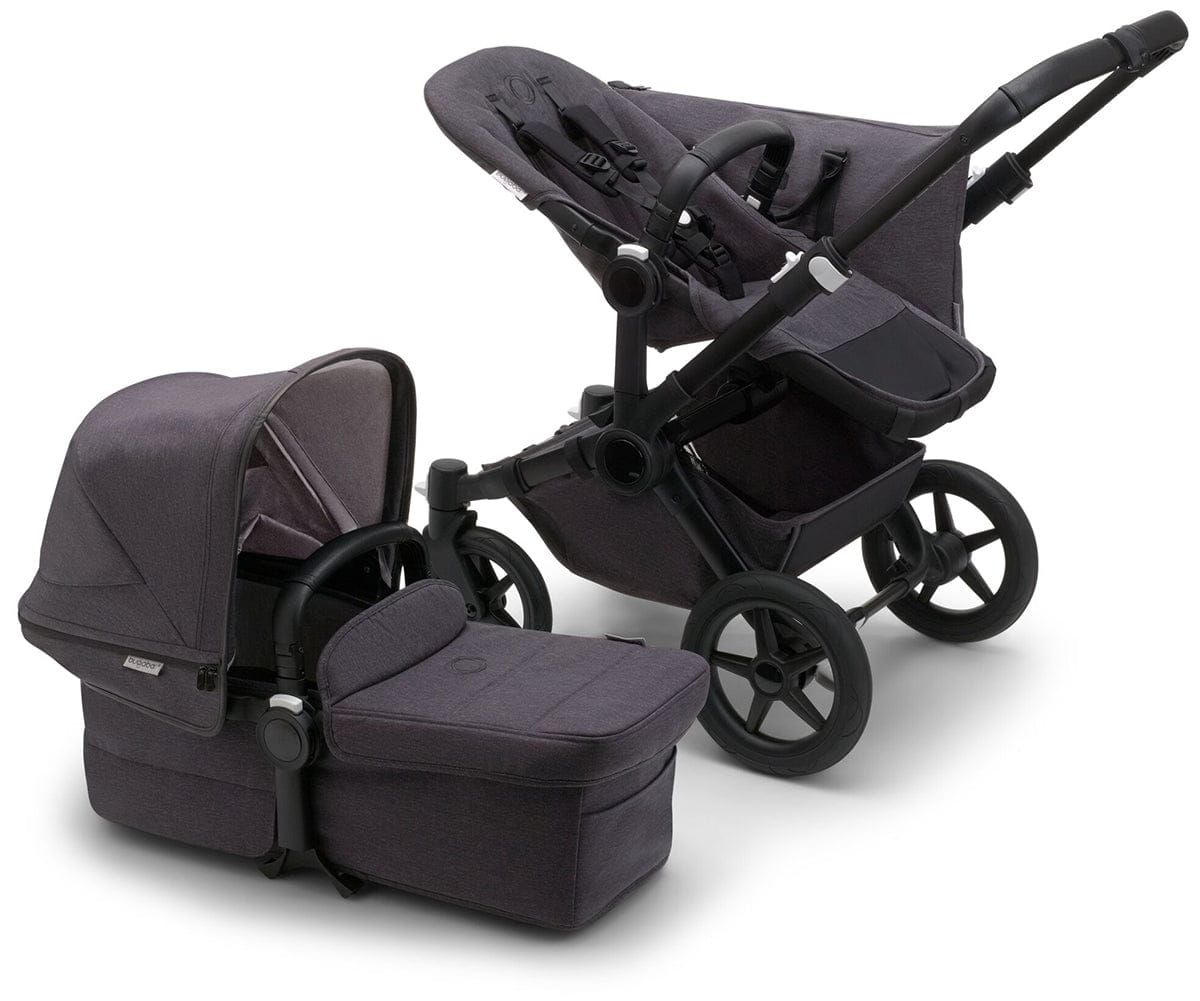 Bugaboo Donkey 5 Mono Complete Single-to-Double Stroller - Mineral  Black / Washed Black - 100000050