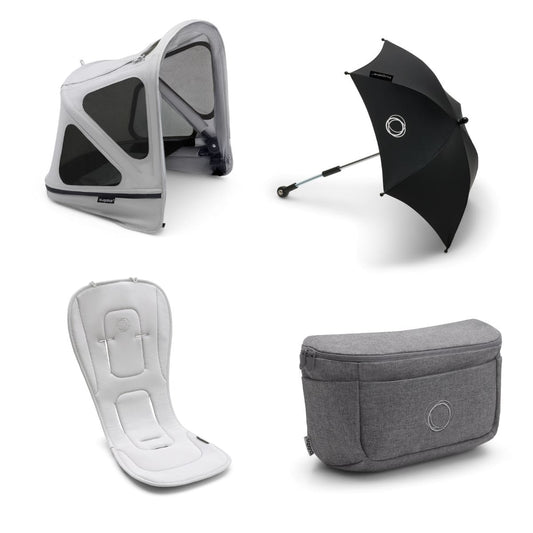 Bugaboo Donkey 5 Summer Accessory Bundle - Misty Grey - D5-SUMMER-ACC-MIS-GRY