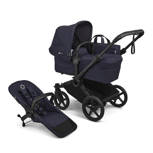Bugaboo Donkey 6 Complete Single-to-Double Stroller - Black / Deep Indigo / Deep Indigo - 100370030