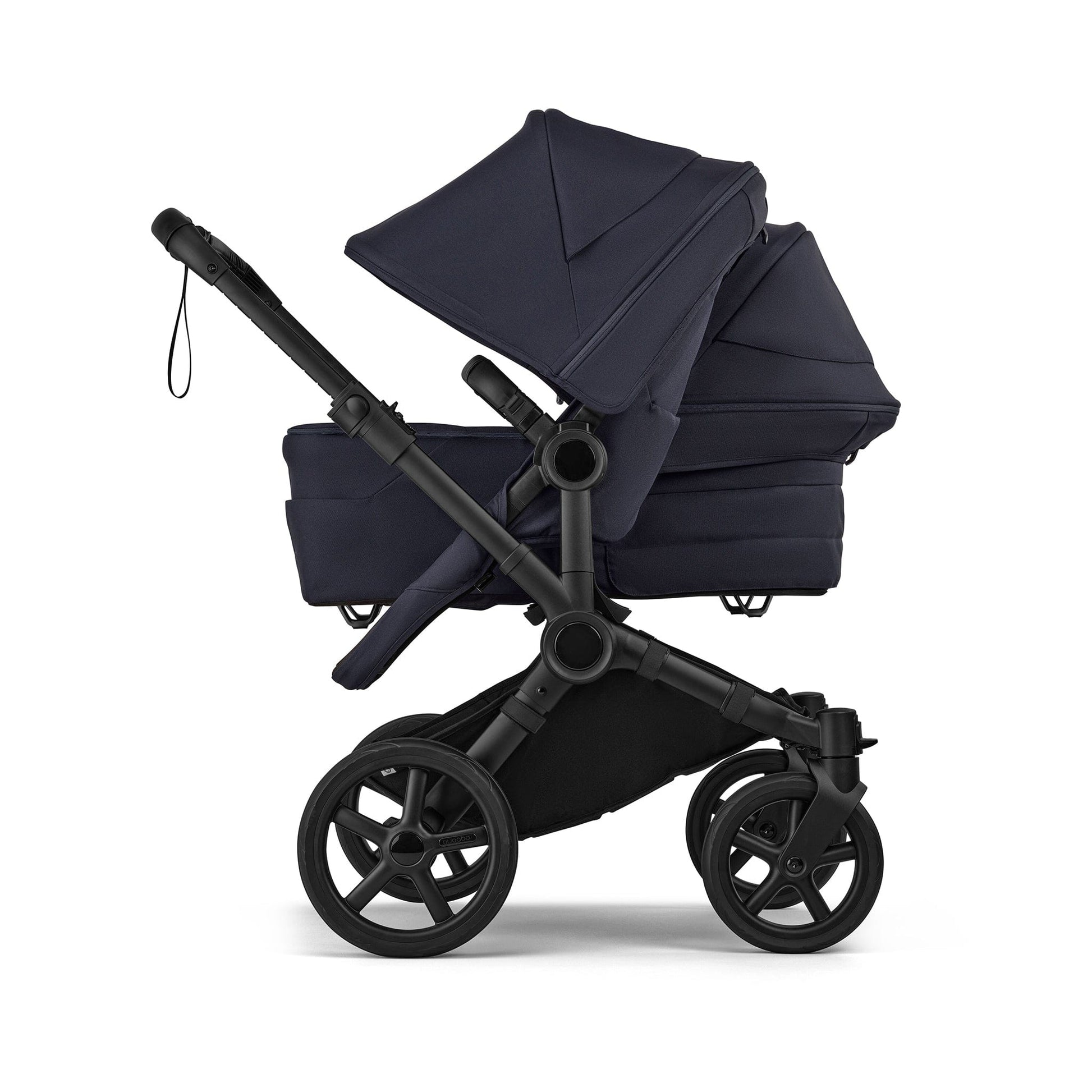Bugaboo Donkey 6 Complete Single-to-Double Stroller - Black / Deep Indigo / Deep Indigo - 100370030