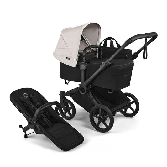 Bugaboo Donkey 6 Complete Single-to-Double Stroller - Black / Heritage Black / Misty White - 100370035