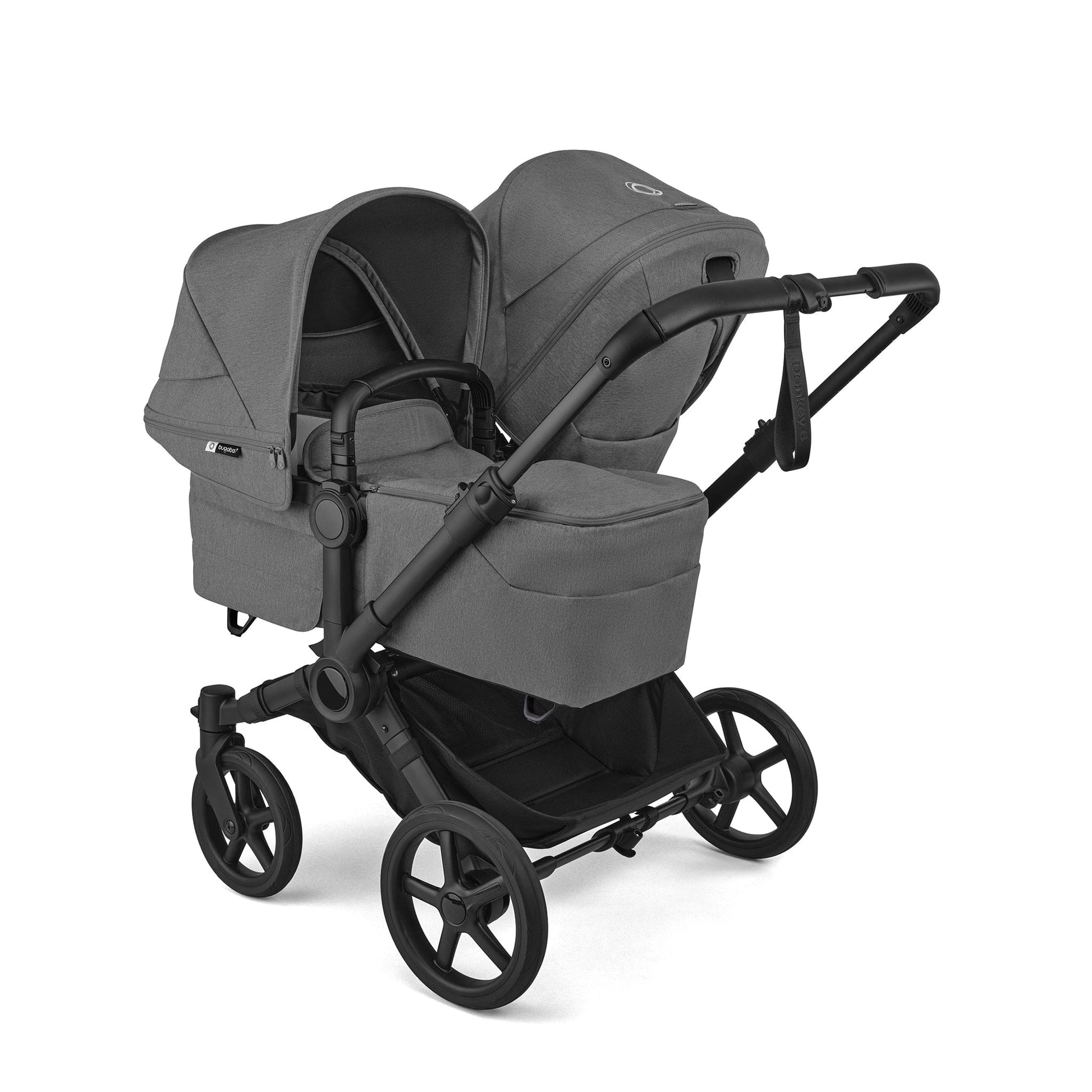 bugaboo Donkey 6 Duo Essential Bundle moon grey for 2 children with 4 wheels