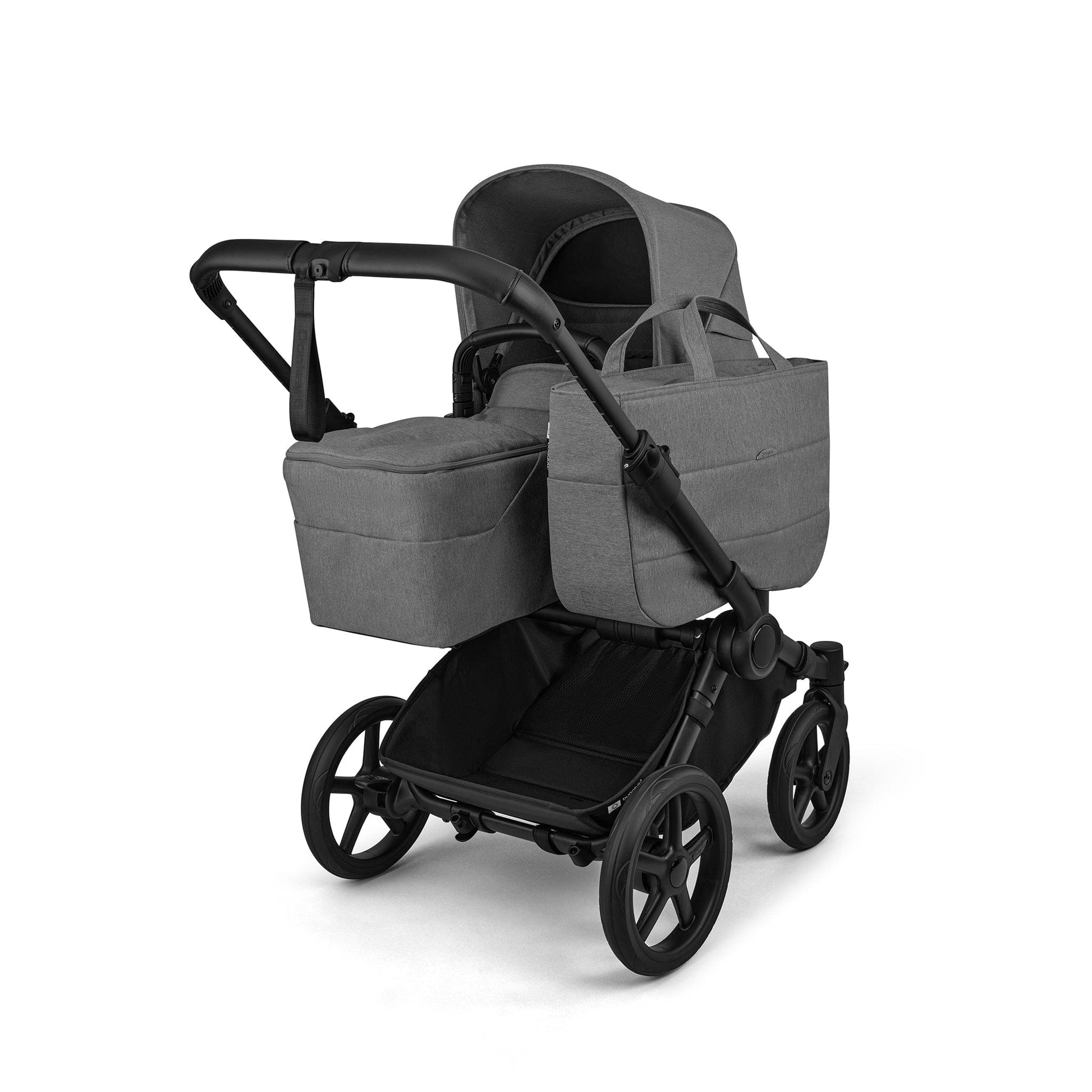 bugaboo Donkey 6 Duo Essential Bundle moon grey for 2 children with 4 wheels