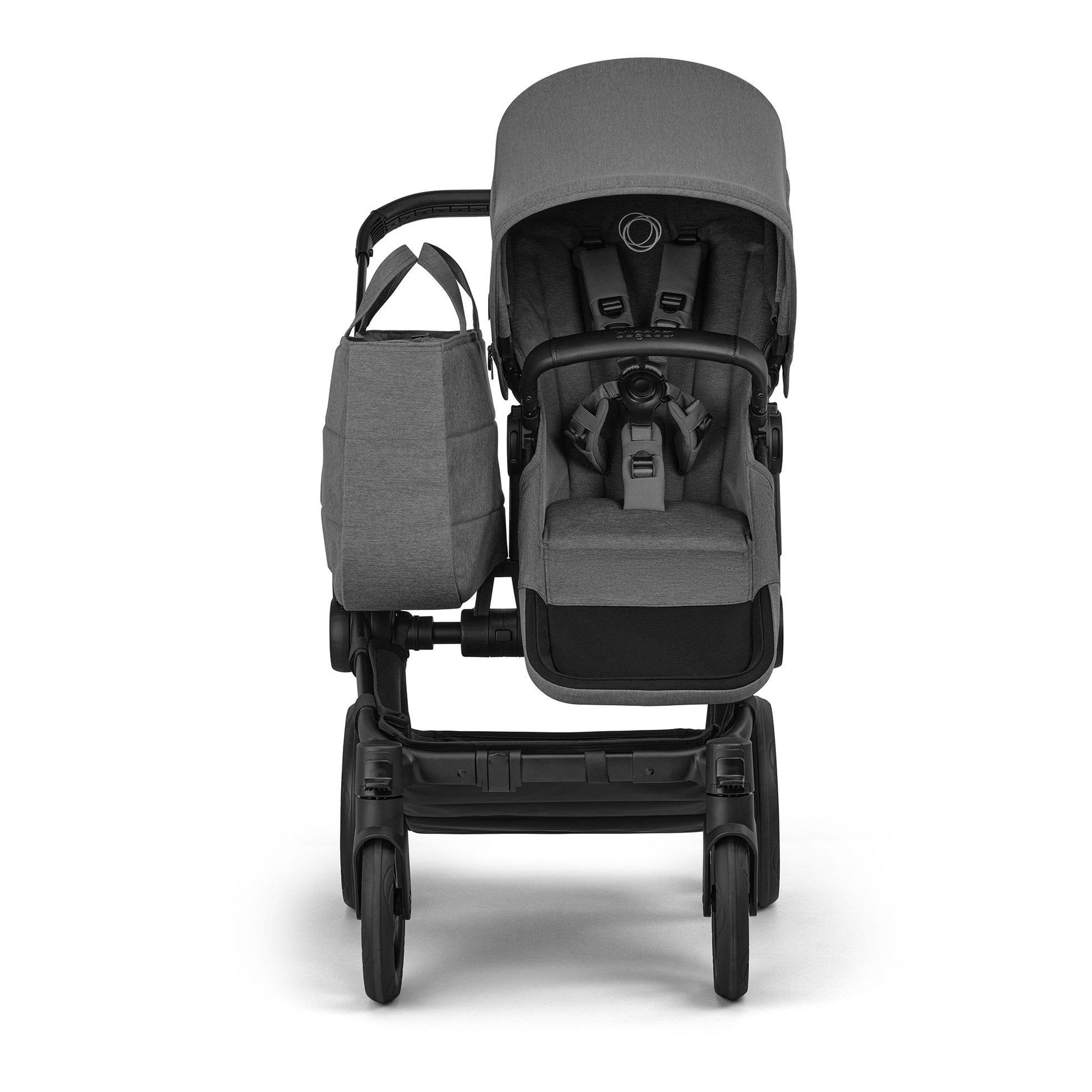 bugaboo Donkey 6 Duo Essential Bundle moon grey for 2 children with 4 wheels