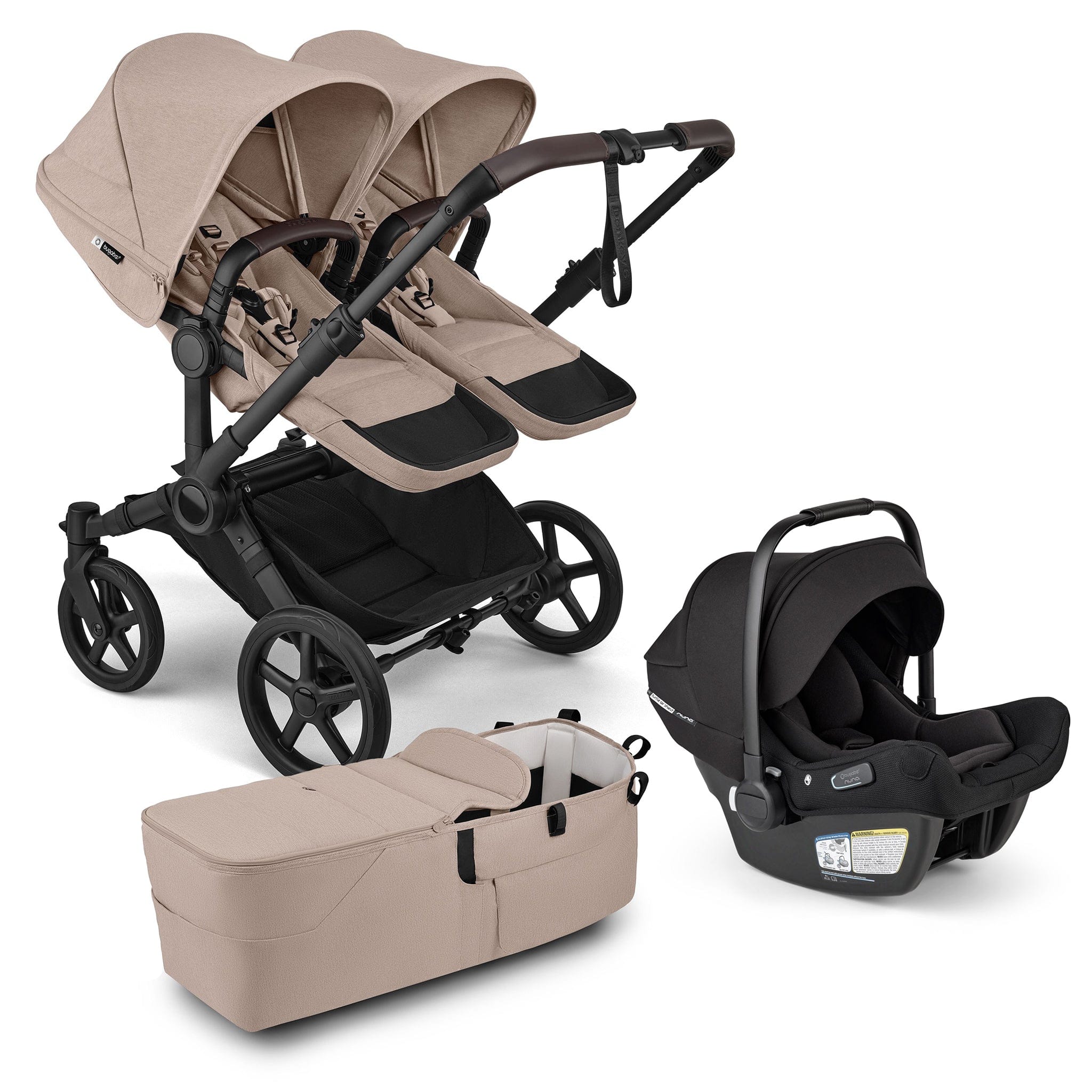 flying with bugaboo donkey Bugaboo Donkey 6 Duo + Turtle Air Shield Travel System Bundle