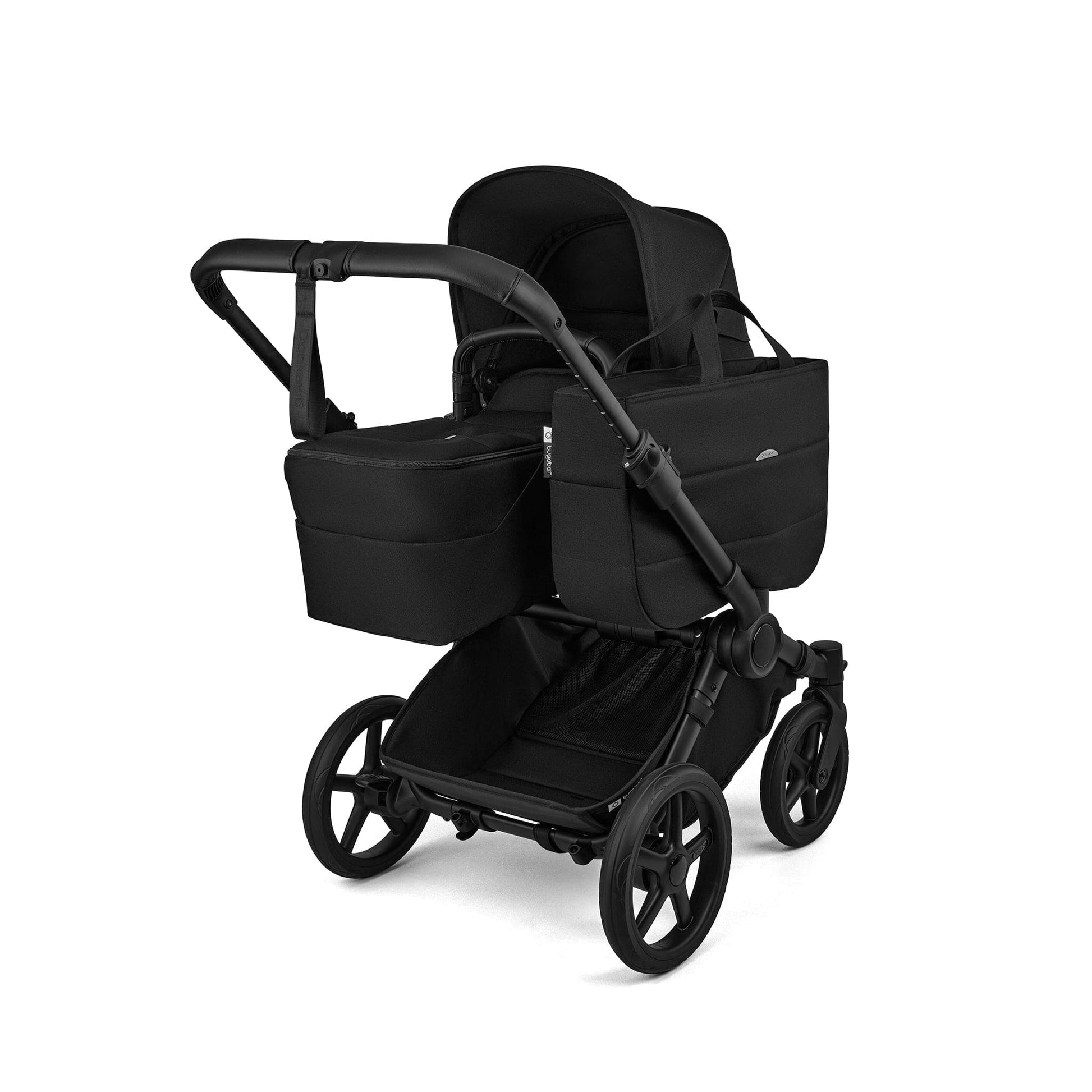 bugaboo Donkey 6 Duo Essential Bundle heritage Black for 2 children with 4 wheels