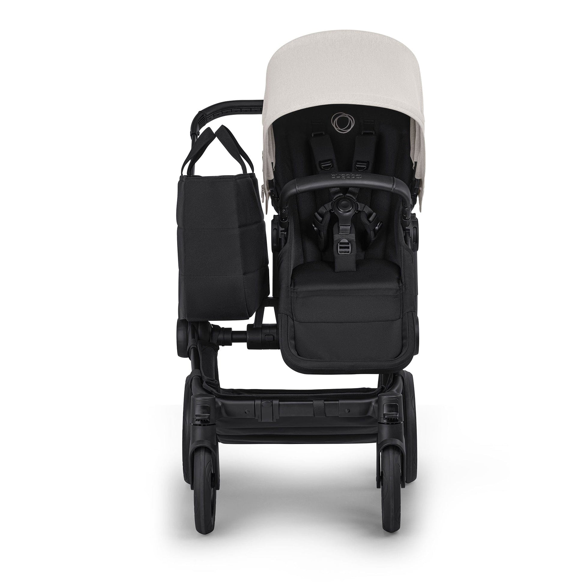 Bugaboo Donkey 6 Duo + Turtle Air Shield Travel System Bundle - Black / Heritage Black / Misty White - D6-DUO-TRVL-100370035