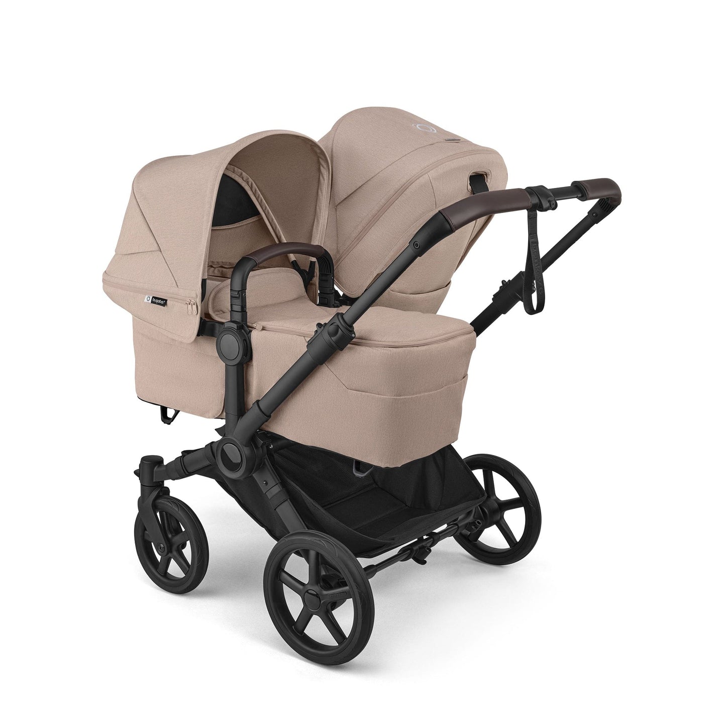 Bugaboo Donkey 6 Mono + Turtle Air Shield Travel System Bundle - Black / Desert Taupe Melange / Desert Taupe Melange - D6-TRVL-100370032