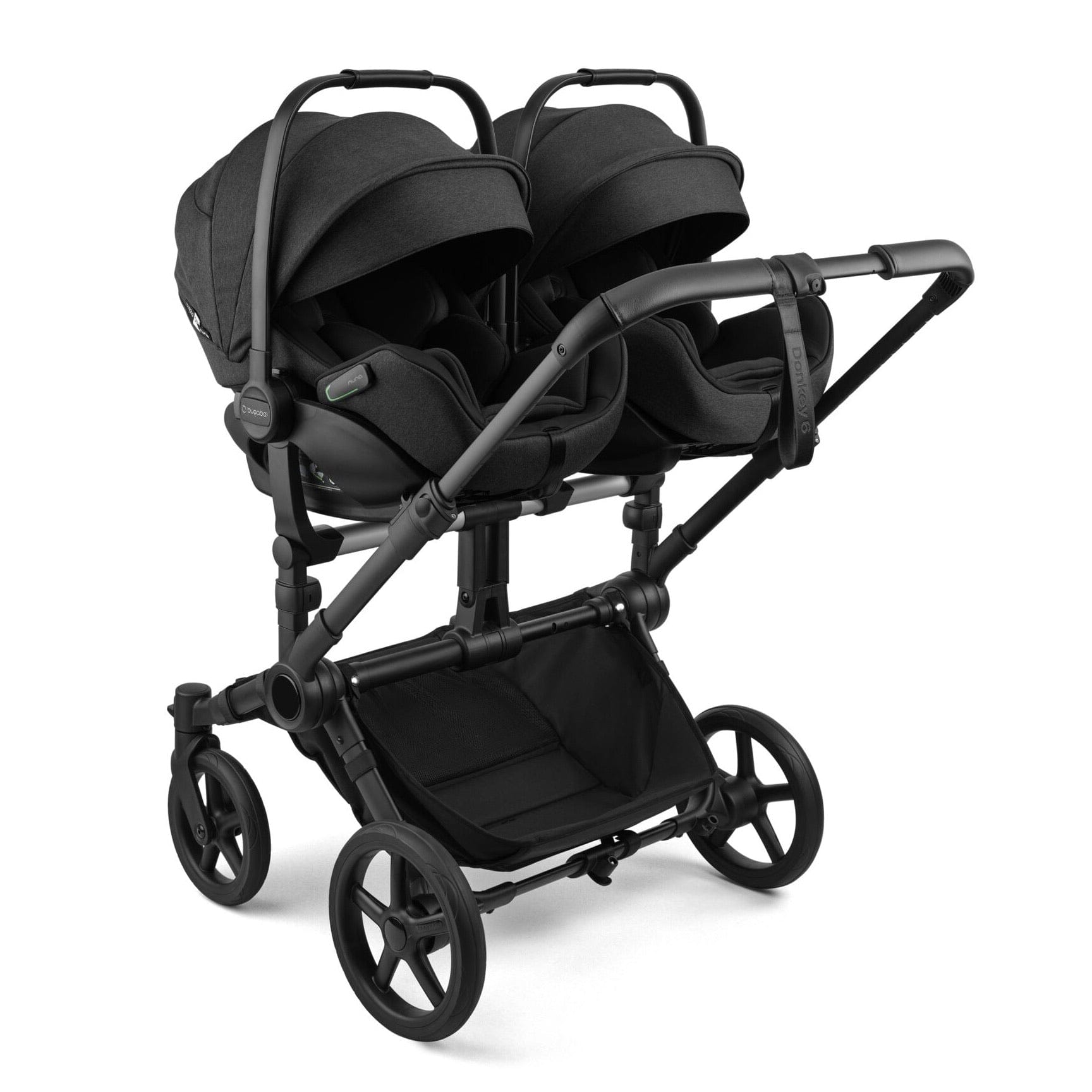 bugaboo Donkey 6 Duo Essential Bundle moon grey for 2 children with 4 wheels