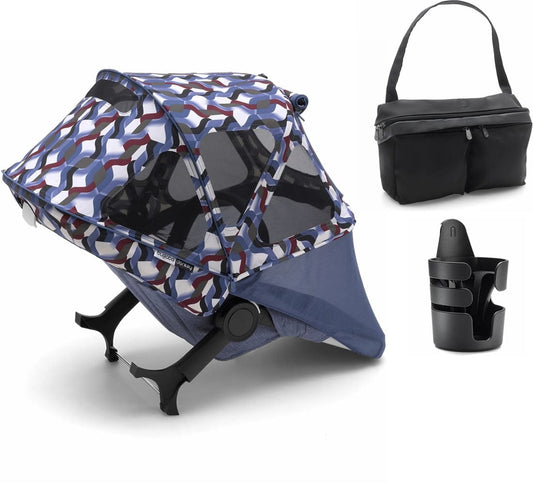Bugaboo Donkey Spring Essentials Pack - Waves/Black - 180322FB01-80507ZW01