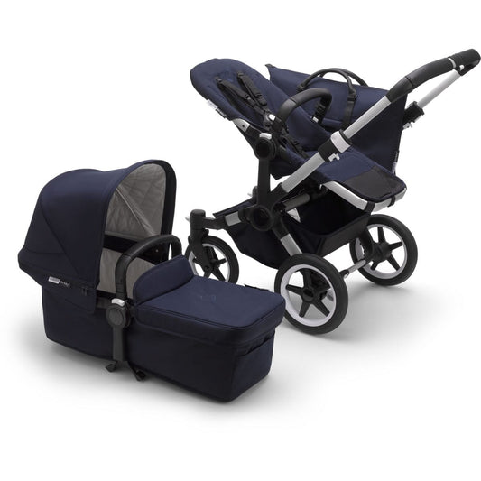 Bugaboo Donkey3 Classic Mono Stroller - Aluminum/Dark Navy - 181150AA02