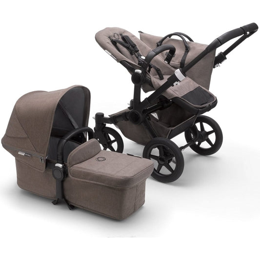 Bugaboo Donkey3 Mono Complete Single to Double Stroller - Black/Mineral Taupe - 181154AM01