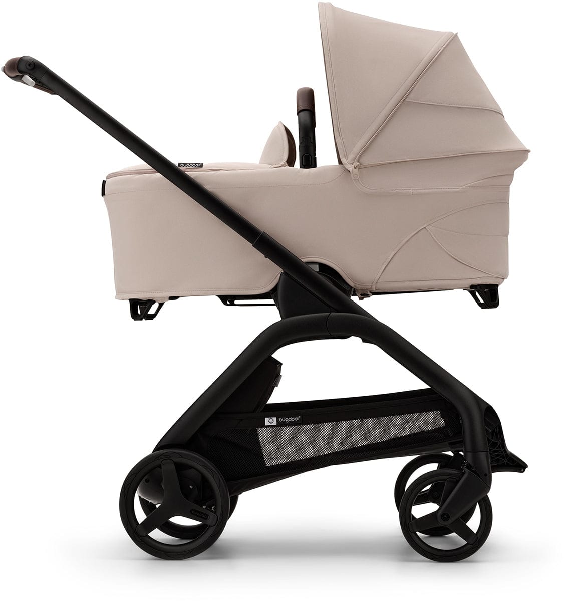 Bugaboo Dragonfly Complete Lightweight Compact Stroller + Bassinet - Black / Desert Taupe / Desert Taupe - 100292003