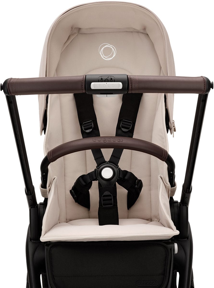 Bugaboo Dragonfly Complete Lightweight Compact Stroller + Bassinet - Black / Desert Taupe / Desert Taupe - 100292003