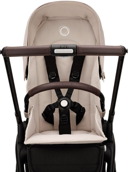 Bugaboo Dragonfly Complete Lightweight Compact Stroller + Bassinet - Black / Desert Taupe / Desert Taupe - 100292003