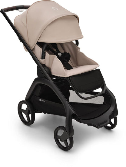 Bugaboo Dragonfly Complete Lightweight Compact Stroller + Bassinet - Black / Desert Taupe / Desert Taupe - 100292003