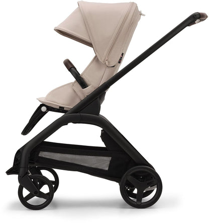 Bugaboo Dragonfly Complete Lightweight Compact Stroller + Bassinet - Black / Desert Taupe / Desert Taupe - 100292003