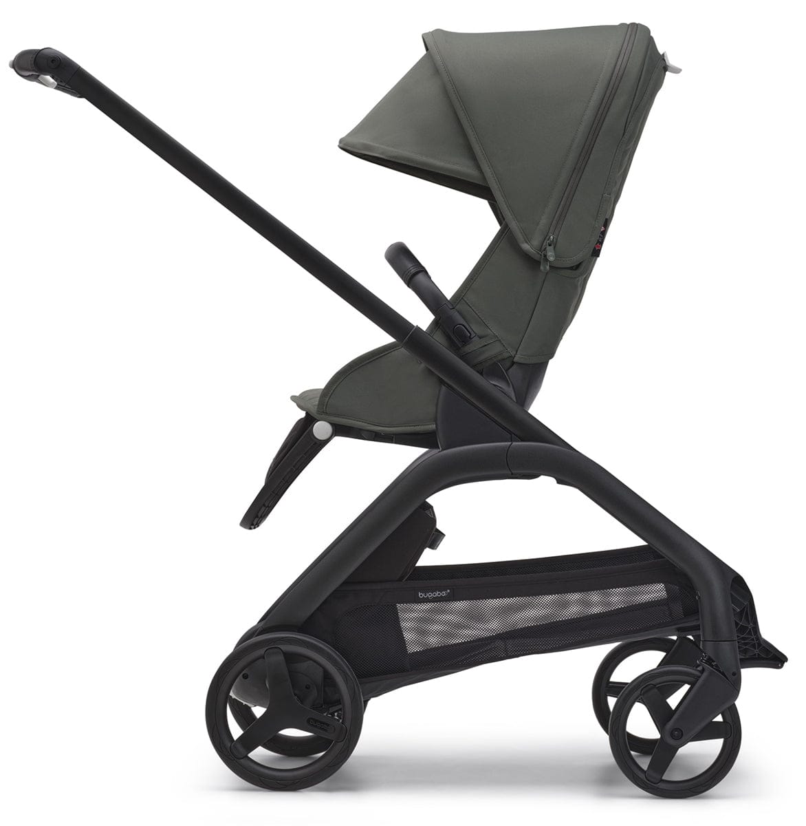 Bugaboo Dragonfly Complete Lightweight Compact Stroller + Bassinet - Black / Forest Green / Forest Green - 100176033
