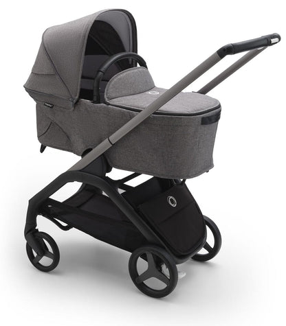 Bugaboo Dragonfly Complete Lightweight Compact Stroller + Bassinet - Graphite / Grey Melange / Grey Melange - 100176031
