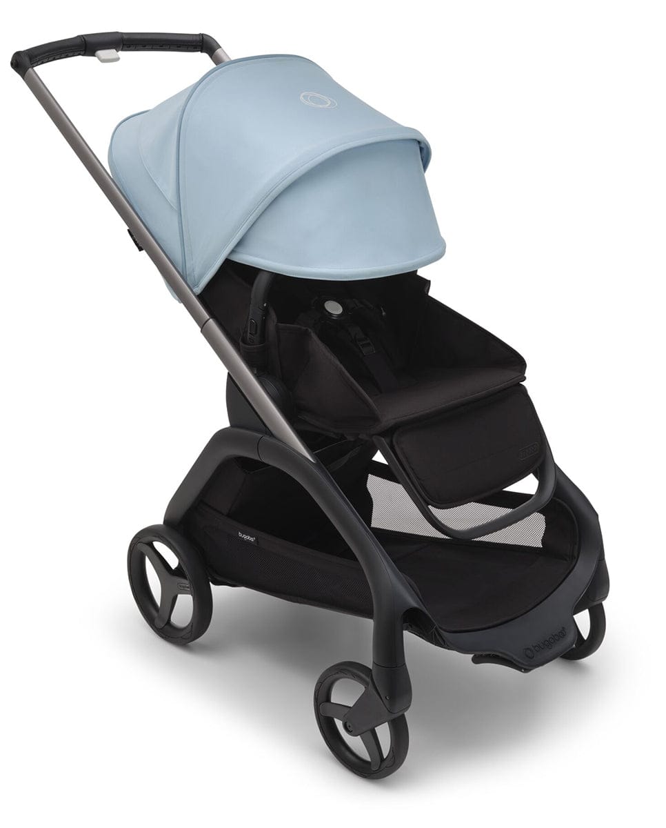 Bugaboo Dragonfly Complete Lightweight Compact Stroller + Bassinet - Graphite / Midnight Black / Skyline Blue - 100176043