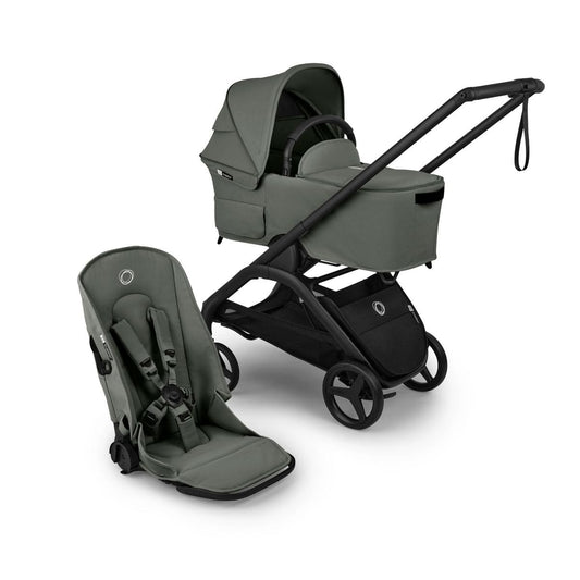 Bugaboo Dragonfly Plus Seat & Bassinet Complete - Black / Forest Green / Forest Green - 100515003