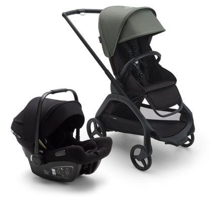 Bugaboo Dragonfly + Turtle Air Travel System Bundle - Black / Forest Green / Forest Green / Black - 100176062-80803ZW03