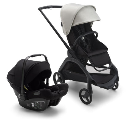 Bugaboo Dragonfly + Turtle Air Travel System Bundle - Black / Midnight Black / Misty White / Black - 100176060-80803ZW03