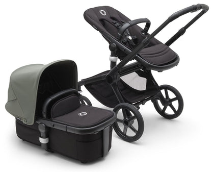 Bugaboo Fox 5 Complete Stroller Bundle - Black / Midnight Black / Forest Green - 100051042-100167010