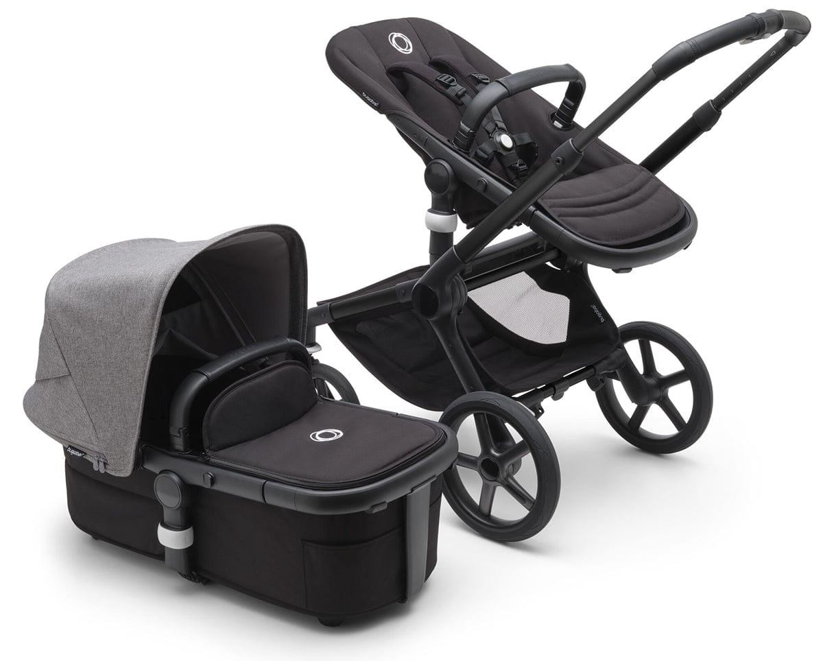 Bugaboo Fox 5 Complete Stroller Bundle - Black / Midnight Black / Grey Melange - 100051042-100167012