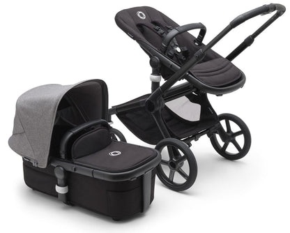 Bugaboo Fox 5 Complete Stroller Bundle - Black / Midnight Black / Grey Melange - 100051042-100167012