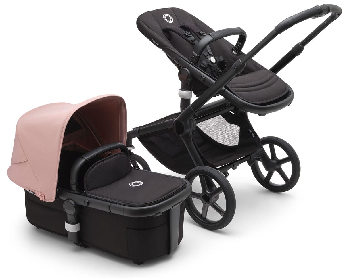 Bugaboo Fox 5 Complete Stroller Bundle - Black / Midnight Black / Morning Pink