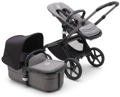 Bugaboo Fox 5 Complete Stroller Bundle - Graphite / Grey Melange / Midnight Black - 100051035-100167008