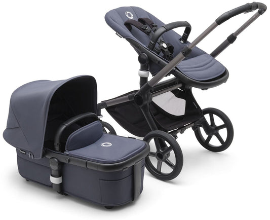 Bugaboo Fox 5 Complete Stroller - Graphite / Stormy Blue / Stormy Blue - 100051050