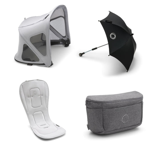 Bugaboo Fox 5 Summer Accessory Bundle - Misty Grey - F5-SUMMER-ACC-MIS-GRY