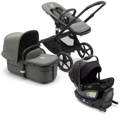 Bugaboo Fox 5 + Turtle Air Travel System Bundle - Black / Forest Green / Forest Green / Black - 100051047-80803ZW03