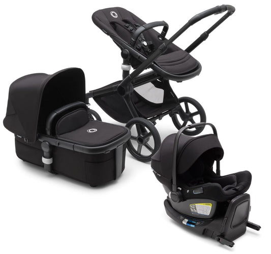 Bugaboo Fox 5 + Turtle Air Travel System Bundle - Black / Midnight Black / Midnight Black / Black - 100051042-80803ZW03