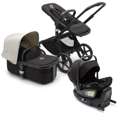 Bugaboo Fox 5 + Turtle Air Travel System Bundle - Black / Midnight Black / Misty White / Black - 100051049-80803ZW03