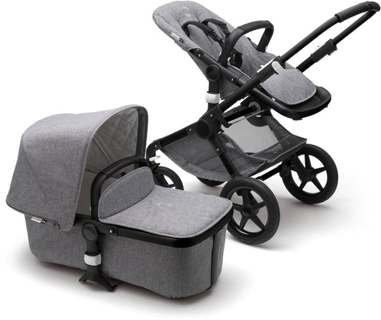 Bugaboo Fox Classic Complete Stroller - Black/Grey Melange - 231171AE01