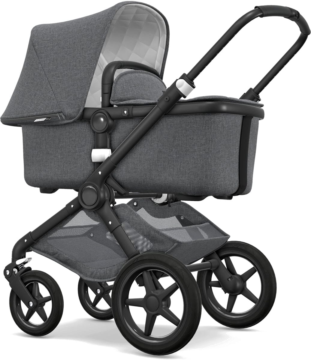 Bugaboo Fox Classic Complete Stroller - Black/Grey Melange
