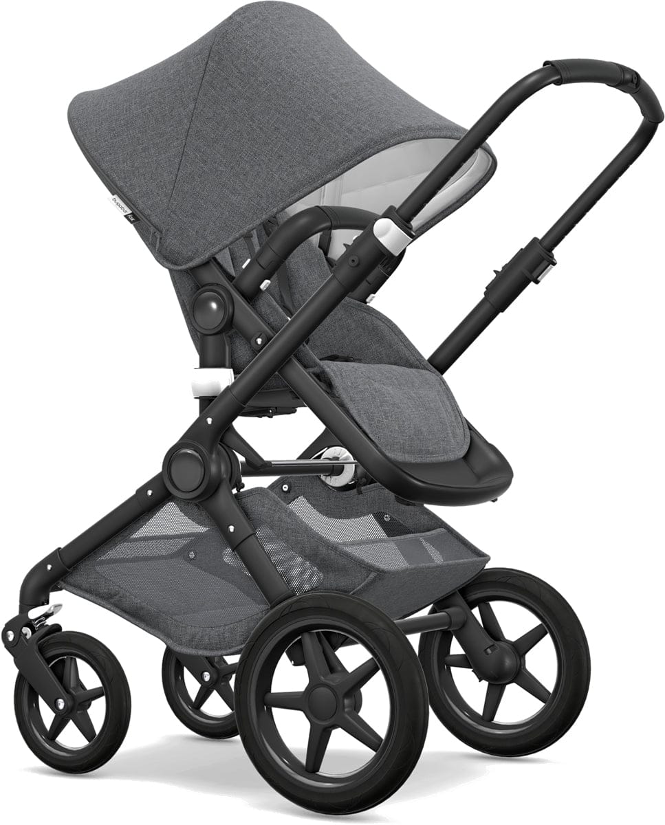 Bugaboo Fox Classic Complete Stroller - Black/Grey Melange