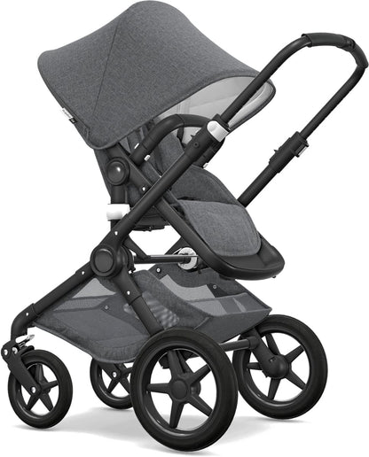 Bugaboo Fox Classic Complete Stroller - Black/Grey Melange
