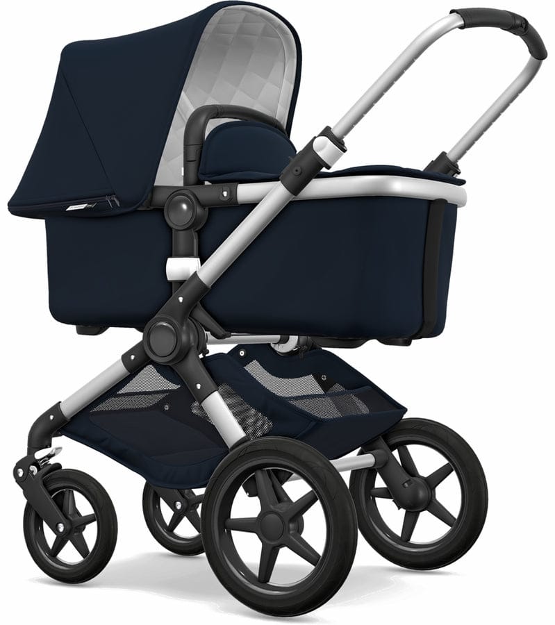 Bugaboo Fox Classic & Turtle Travel System - Aluminum/Dark Navy - 231170AA01-81701ZW01