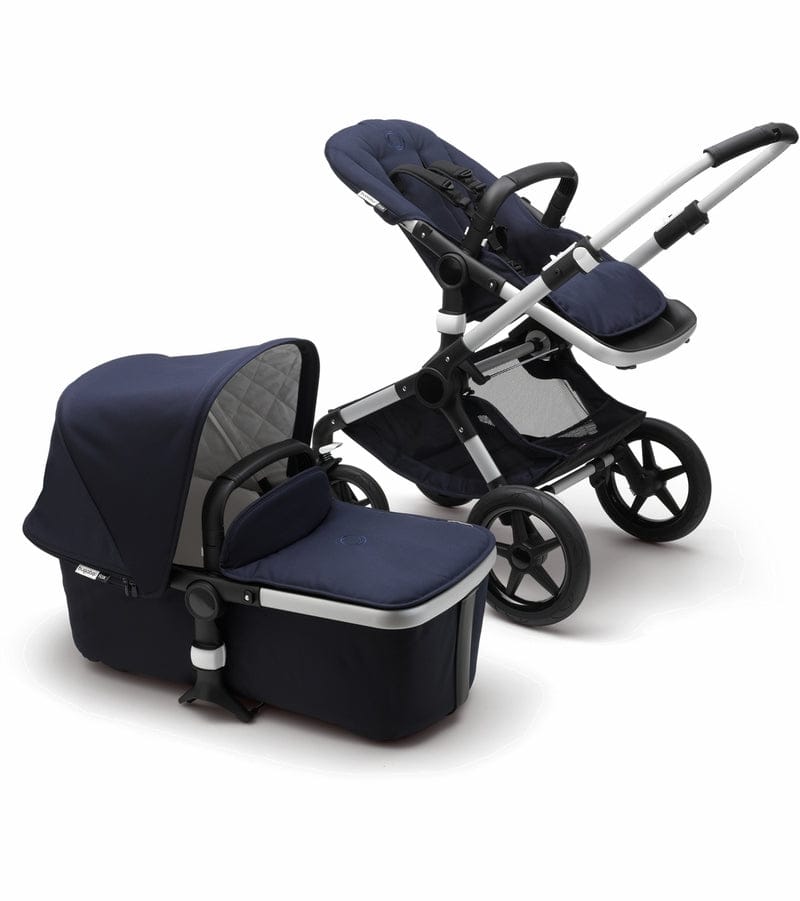 Bugaboo Fox Classic & Turtle Travel System - Aluminum/Dark Navy - 231170AA01-81701ZW01