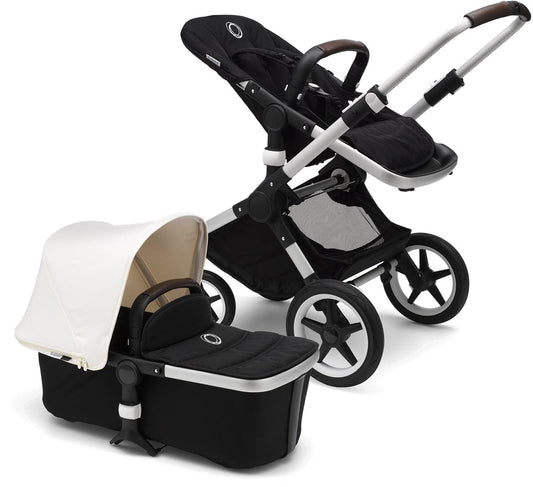 Bugaboo Fox Complete Stroller - Aluminum/Black/Fresh White