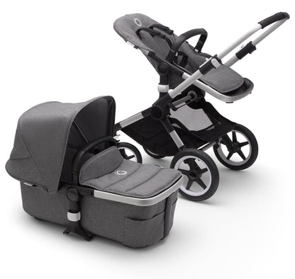 Bugaboo Fox2 Complete Stroller - Aluminum/Grey Melange/Grey Melange