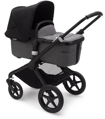Bugaboo Fox2 Complete Stroller - Black/Grey Melange/Black - FOX2-BLK-GRY-BLK