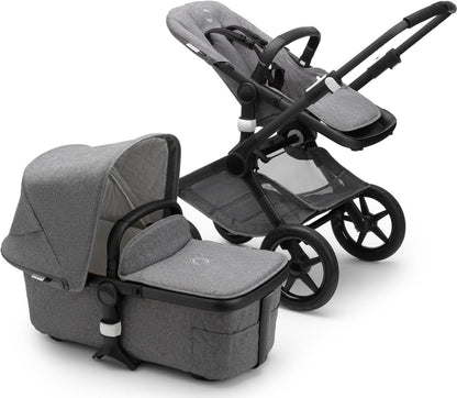 Bugaboo Fox 2 Classic Complete Stroller Black/Grey Melange