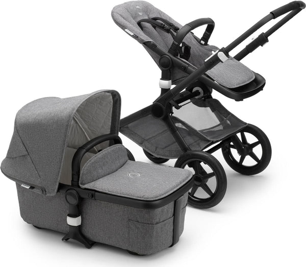 Bugaboo Fox 2 Classic Complete Stroller Black/Grey Melange
