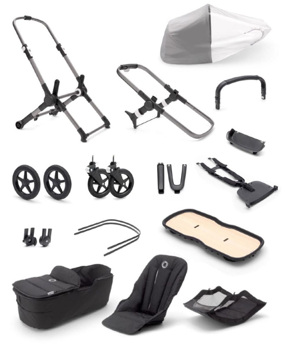 Bugaboo Fox3 Base + Style Set - Graphite / Grey Melange - 2306010049